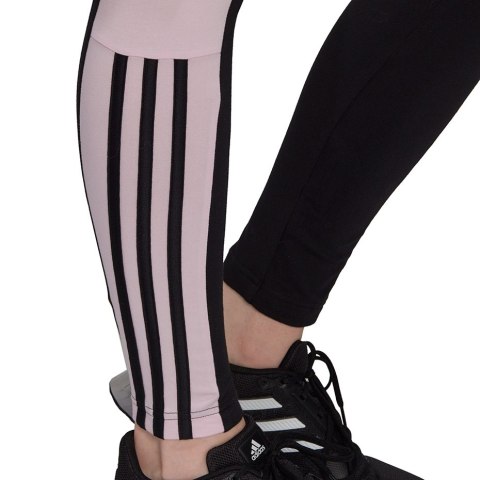 Adidas Legginsy damskie adidas Essentials Colorblock czarno-różowe GS6325