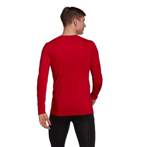Adidas teamwear Koszulka męska adidas Compression Long Sleeve Tee czerwona GU7336