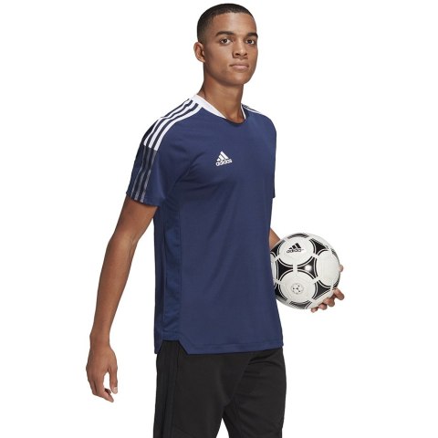 Adidas teamwear Koszulka męska adidas Tiro 21 Training Jersey granatowa GM7585
