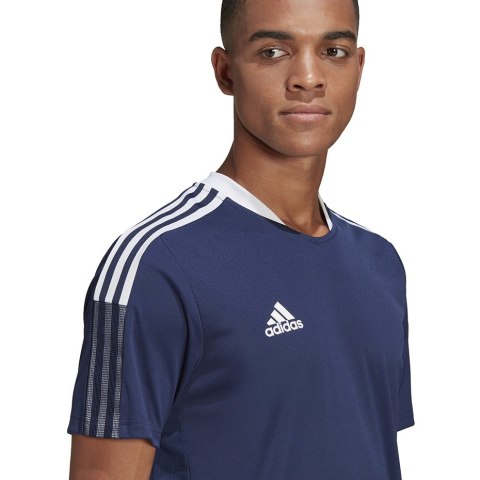 Adidas teamwear Koszulka męska adidas Tiro 21 Training Jersey granatowa GM7585