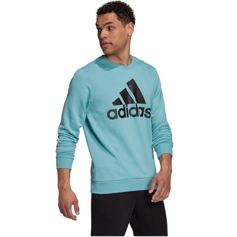 Adidas Bluza męska adidas Essentials Big Logo Sweatshirt niebieska H12163