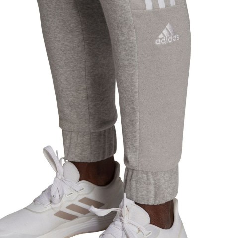 Adidas Spodnie damskie adidas Essentials Colorblock Block Cut 3-Stripes Regular Tapered Pants szare HB2768