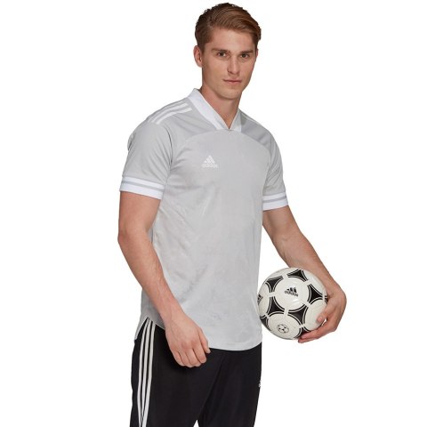 Adidas teamwear Koszulka męska adidas Condivo 20 szaro-biała FT7262