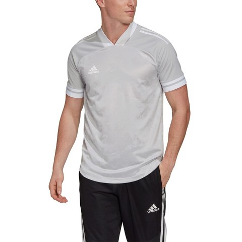 Adidas teamwear Koszulka męska adidas Condivo 20 szaro-biała FT7262