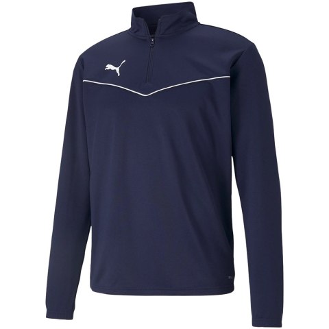 Puma Bluza męska Puma teamRISE 1 4 Zip Top Peacoat-Pu granatowa 657394 06