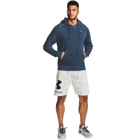 Under Armour Bluza męska Under Armour Rival Fleece FZ Hoodie granatowa 1357111 408