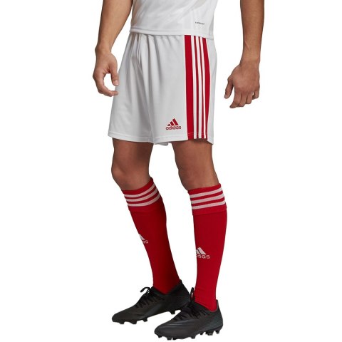 Adidas teamwear Spodenki męskie adidas Squadra 21 Shorts biało-czerwone adidas GN5770