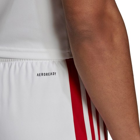 Adidas teamwear Spodenki męskie adidas Squadra 21 Shorts biało-czerwone adidas GN5770