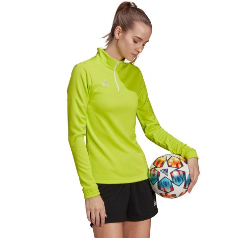 Adidas teamwear Bluza damska adidas Entrada 22 Top Training limonkowa HC5052