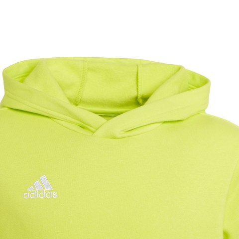 Adidas teamwear Bluza dla dzieci adidas Entrada 22 Hoody limonkowa HC5069