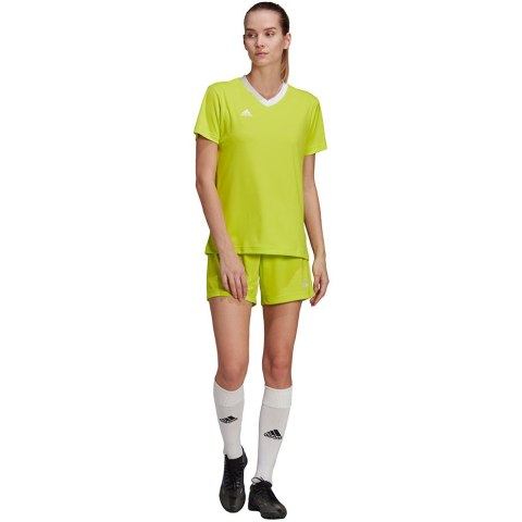 Adidas teamwear Koszulka damska adidas Entrada 22 Jsy limonkowa HC5080