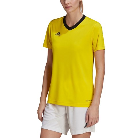 Adidas teamwear Koszulka damska adidas Entrada 22 Jersey żółta HI2125
