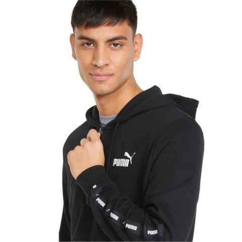 Puma Bluza męska Puma ESS+ Tape Full-Zip Hoodie TR czarna 848768 01