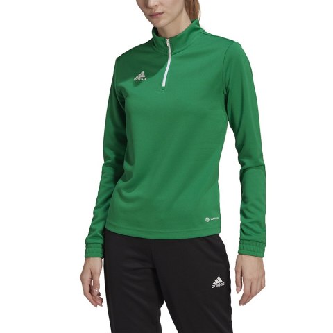 Adidas teamwear Bluza damska adidas Entrada 22 Top Training zielona HI2131
