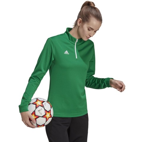 Adidas teamwear Bluza damska adidas Entrada 22 Top Training zielona HI2131