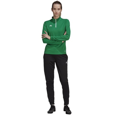Adidas teamwear Bluza damska adidas Entrada 22 Top Training zielona HI2131