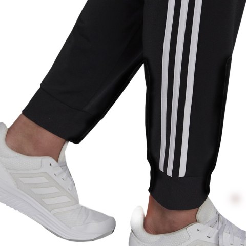 Adidas Spodnie męskie adidas Primegreen Essentials Warm-Up Tapered 3-Stripes Track czarne H46105