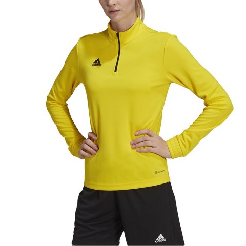 Adidas teamwear Bluza damska adidas Entrada 22 Top Training żółta HI2130