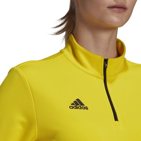 Adidas teamwear Bluza damska adidas Entrada 22 Top Training żółta HI2130
