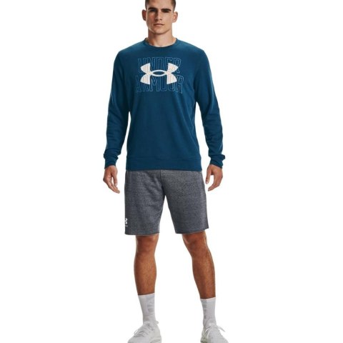 Under Armour Bluza męska Under Armour UA Rival Terry Logo Crew niebieska 1370391 458