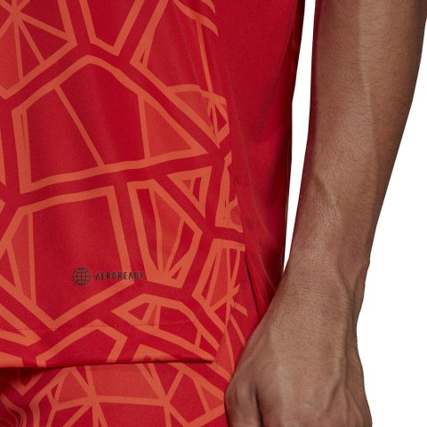 Adidas teamwear Koszulka męska Condivo 22 Goalkeeper Jersey Short Sleeve czerwona H21238