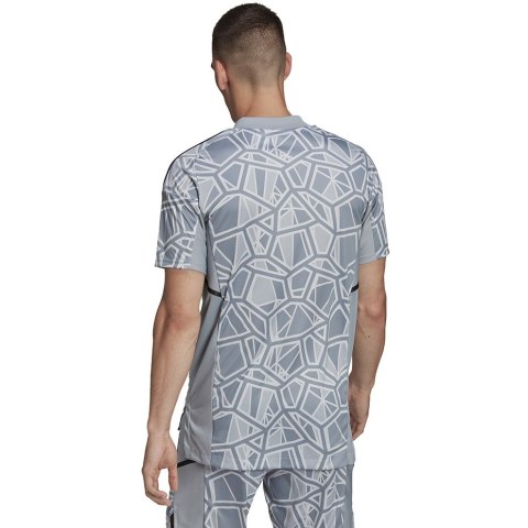 Adidas teamwear Koszulka męska Condivo 22 Goalkeeper Jersey Short Sleeve szara HB1622