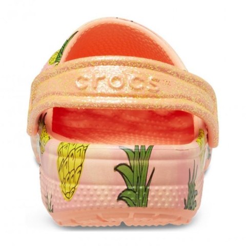 Crocs Chodaki dla dzieci Crocs Classic Party Kids pomarańczowe 207826 83E