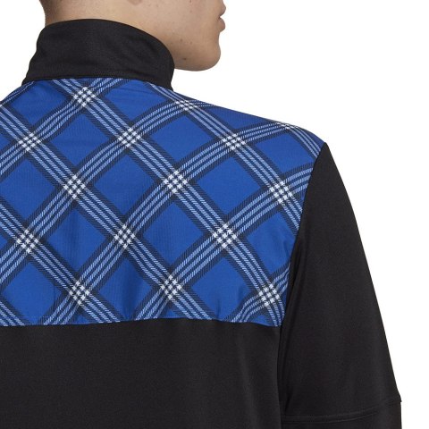 Adidas Bluza męska adidas Tiro Track czarno-niebieska HN5513