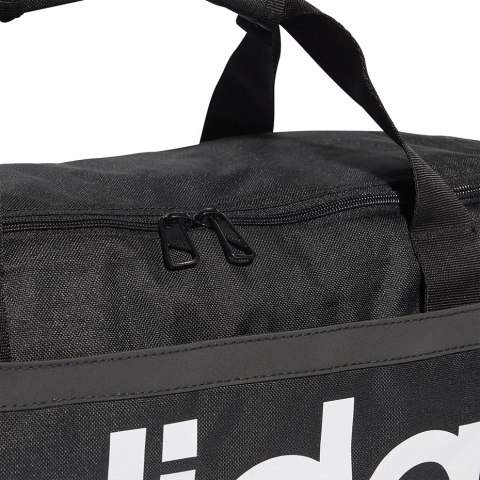 Adidas Torba adidas Essentials Linear Duffel Medium czarno-biała HT4743