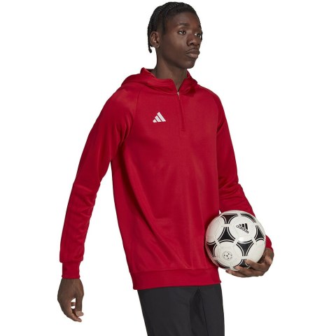 Adidas teamwear Bluza męska adidas Tiro 23 Competition Hoodie czerwona HK8055