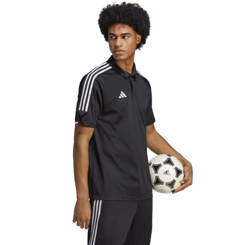 Adidas teamwear Koszulka męska adidas Tiro 23 League Polo czarna HS3578