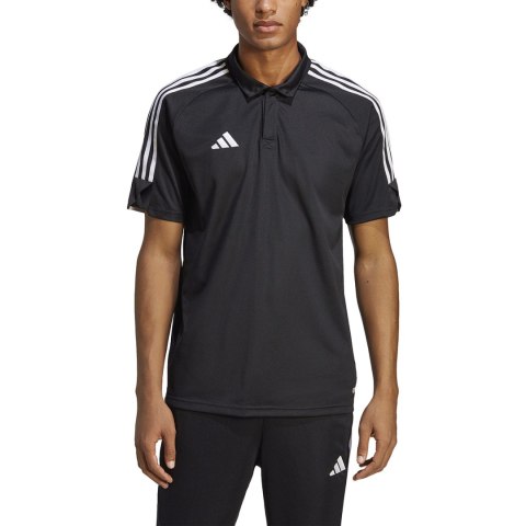Adidas teamwear Koszulka męska adidas Tiro 23 League Polo czarna HS3578
