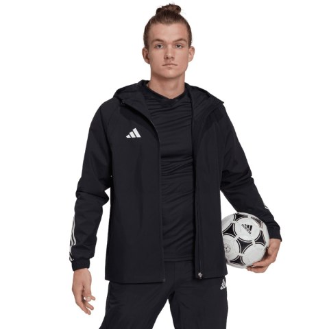 Adidas teamwear Kurtka męska adidas Tiro 23 Competition All-Weather czarna HK7656
