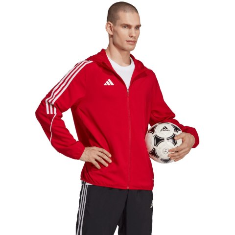 Adidas teamwear Kurtka męska adidas Tiro 23 League Windbreaker czerwona IA1618