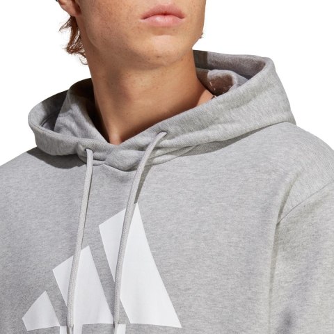 Adidas Bluza męska adidas Essentials French Terry Big Logo Hoodie szara IC9364
