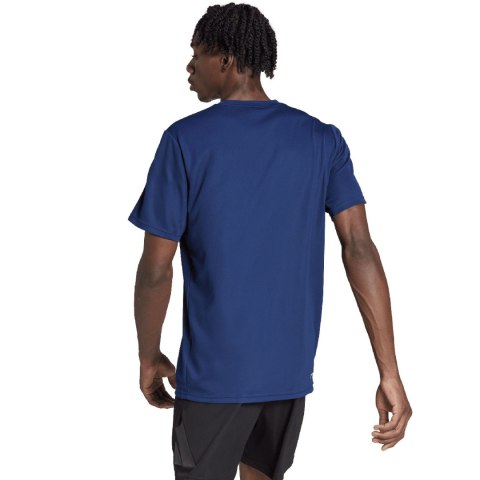 Adidas Koszulka męska adidas Train Essentials 3-Stripes Training Tee granatowa IB8152