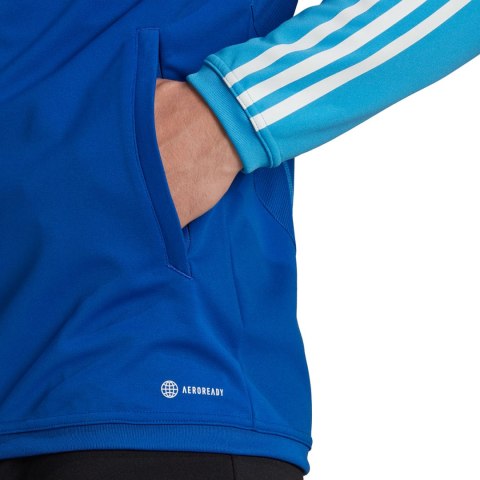 Adidas teamwear Bluza męska adidas Tiro 23 Competition Training niebieska HU1305