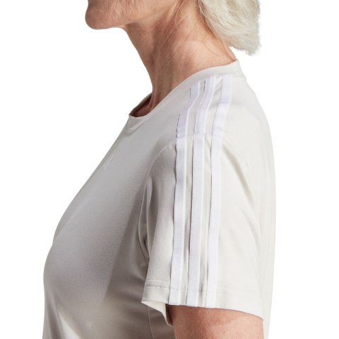 Adidas Koszulka damska adidas Aeroready Train Essentials 3-Stripes Tee beżowa HZ5681