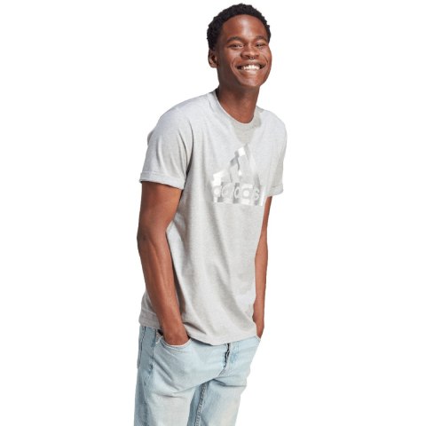 Adidas Koszulka męska adidas Sportswear Future Icons Metallic Tee szara II3467