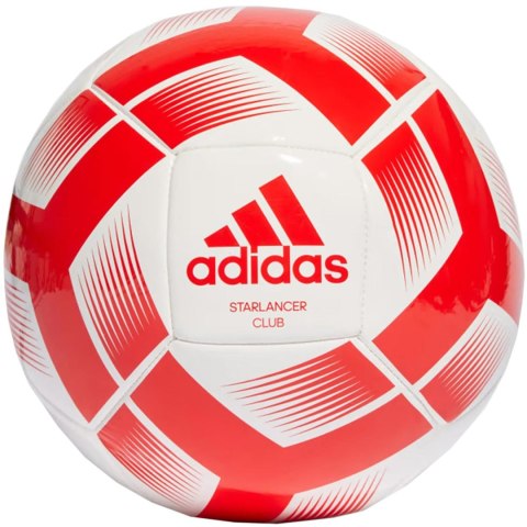 Adidas Piłka nożna adidas Starlancer Club Ball biało-czerwona IA0974