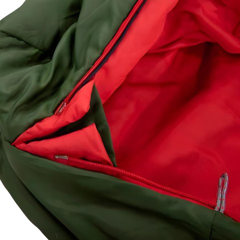 High Peak Śpiwór High Peak Pak 1000 Eco 220x80x50 cm zielono-czerwony 23251