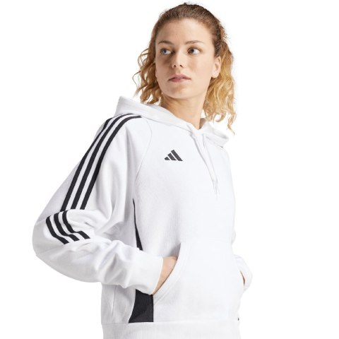 Adidas teamwear Bluza damska adidas Tiro 24 Hooded biała IR7508