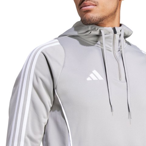 Adidas teamwear Bluza męska adidas Tiro 24 Training Hooded szara IR7551