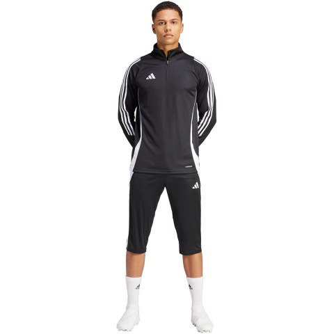 Adidas teamwear Spodnie męskie adidas Tiro 24 3/4 czarne IJ7671