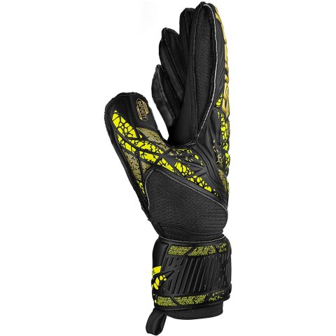 Reusch Rękawice bramkarskie Reusch Attrakt Infinity Finger Support czarno-żółte 5470710 7739