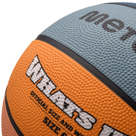 Meteor Piłka koszykowa Meteor What's Up morski-pomarańczowa 16798