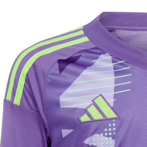 Adidas teamwear Koszulka bramkarska dla dzieci adidas Tiro 24 Competition Long Sleeve Goalkeeper fioletowa IN0430