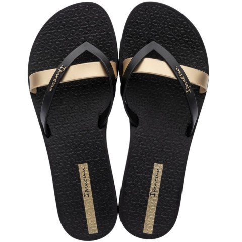 Ipanema Klapki damskie Ipanema Kirei Fem czarno-złote 81805-AT156
