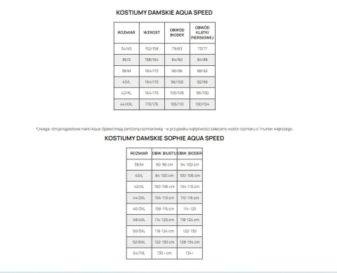 AQUASPEED STRÓJ KĄPIELOWY SOPHIE 54 GRANATOWY