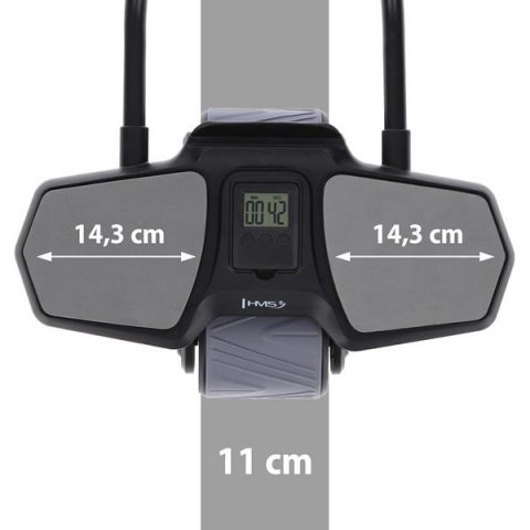 HMS KA10 BLACK KÓŁKO ABS AUTOMATYCZNE KOŁO DO ĆWICZEŃ MIĘŚNI BRZUCHA Z PODPARCIEM